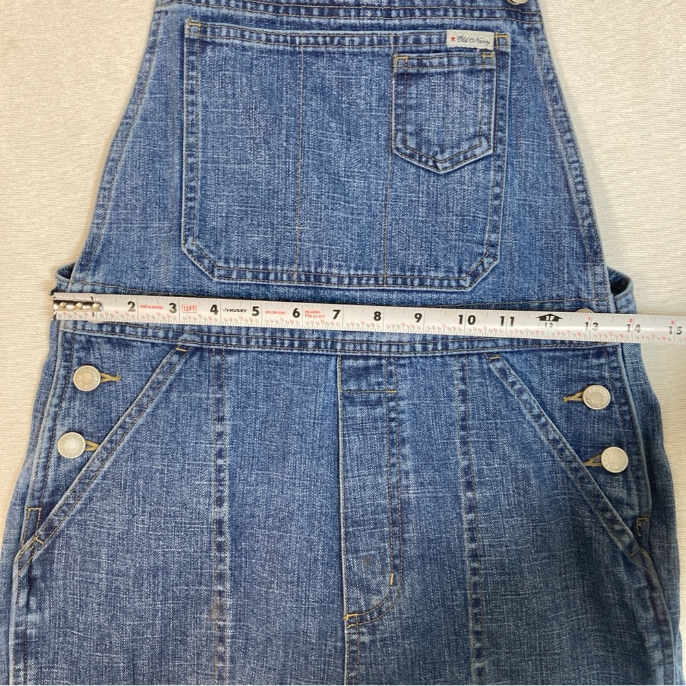 Old Navy Juniors Overalls The Best in Demin Classic Blue Jeans Size 16 Cotton - Picture 15 of 16